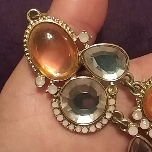 Light Pink Bib Necklace - Picture 3 of 3